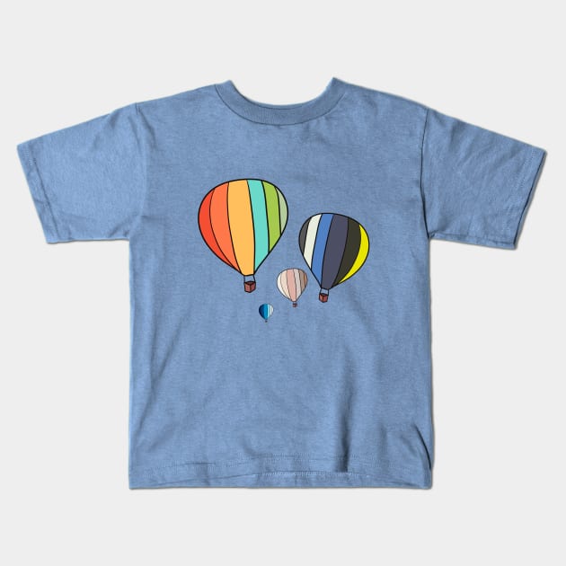 Assorted colored balloons Kids T-Shirt by WritingLuv